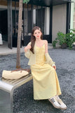KYLETHOMASW  -  Korean Fashion Vacation Style Sweet 2024 Women's Summer Floral Dress Temperament Cardigan Two-piece Set Female Clothing