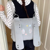 KYLETHOMASW  -  Japanese Kawaii Fluffy Ear Women's Handbag Cartoon Fashion Y2k Aesthetic Cute Shoulder Bag Casual All Match Chic Crossbody Bags