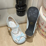 KYLETHOMASW  -  Fashionable Mary Jane Women's Shoes Elegant Temperament Soft Sole Cat Low Heeled Small Round Toe Lolita Shoes for Women Tacones