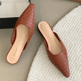 Kylethomasw Summer Hollow Flat Women's Slippers Comfortable Soft Bottom Non-slip Casual Fashion Sandals Women Pantuflas Mujer