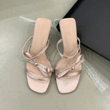 KYLETHOMASW  -  Female Slip On Footwear Sexy Ladies Thin Heels Shoes New In Summer Spring Fashion Butterfly-Knot Women High Heels Pumps Shoes