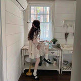 KYLETHOMASW  -  Women's Summer New Style Slimming Ruffle Edge Dress Trendy Bow Decorated Sleeveless Vestido Deluxe Wooden Ear Edge Dress