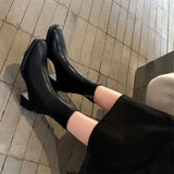 KYLETHOMASW  - Declan Square Toe Leather Boots