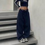 KYLETHOMASW  -  Oversized Sweatpants Women Y2K Letter Embroidery Joggers Harajuku Streetwear Wide Leg Pants Vintage Baggy Sports Trousers