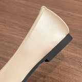 KYLETHOMASW  -  Round Toe French Style Satin Female Sandals Shallow Bow Decoration Soft Insole Ladies Flat Shoes Ballet Shoes Femme Single Shoes