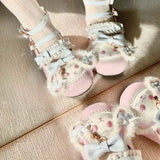 KYLETHOMASW  -  Fashion Mary Jane Women's Shoes Elegant Temperament Soft Sole Lace Lolita High Heels Beautiful Princess Shoes for Women Tacones