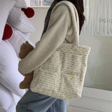 KYLETHOMASW  -  Streetwear Fluffy Y2k Aesthetic Women's Handbags Sweet Kawaii Pocket Shoulder Bags Fashion All Match Shopping Underarm Bag