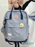 KYLETHOMASW  -  Schoolbag Female High School Students Retro Contrast College Style School Junior Students Casaul Laptop Backpack Girls