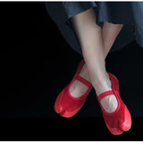 KYLETHOMASW  -  Fashion Split toe Faux suede Patchwork Women Tabi Ballet Flats Spring Autumn Mary Janes Walking Loafers Casual Girls Dance Shoes