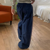 KYLETHOMASW  -  Y2K Vintage Women's Baggy Sweatpants Low Rise Loose Casual Pants Elastic Waist Streetwear Aesthetic Straight Leg Trousers Fall