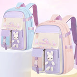 KYLETHOMASW  -  Side-Open Rabbit Children Backpack Oxford Korean Style Shoulders Bag Commute Refrigerator Style Door Opening Student School Bag
