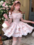 KYLETHOMASW  -  Japanese Sweet Kawaii Lolita Elegant Dress Women Bow Design Vintage Birthday Dress Female Fairy Chic Korean Popular Clothes