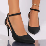 KYLETHOMASW  -  Summer new sexy European and American women's hollow high heels stiletto orange fashion pointed high-heeled sandals size 36-42