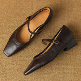 KYLETHOMASW  -  women's slip-on  flats square toe elegant ladies slim daily shoes for woman 2025 autumn