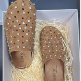 KYLETHOMASW  -  Crystal Holo Slippers Spring Summer Women Thick Bottom Sandals Slipper Female Outdoor Non-slip Flip-flops Beach Shoes