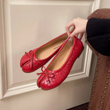 KYLETHOMASW  -  New Korean Style Women's Split-Toe Loafers Shallow Cut Ballet Flat Slip-Ons with Comfortable Mary Jane Spring/Autumn Tabis Shoes