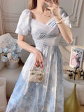 KYLETHOMASW  -  2025 Summer New Palace French Romantic Elegance First Love Fairy Dresses Goddess Gentle Princess Beautiful Vestido