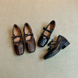 KYLETHOMASW  -  Low Heels Shallow Mouth Rubber Slides PU Hoof Low Heels Shallow Mouth Slides PU Rubber