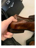KYLETHOMASW  -  Retro Brown Soft Leather Brand Flats Women Fashion Pleated Design Loafers Comfort Outdoor Commuting Office Shoe Zapatos De Mujer