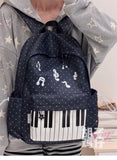 KYLETHOMASW  -  Wave Point Piano Print Mochilas Mujer Large Capaci Mochila Hot Sale Popular Bag 2026 New Trendy Bolsas Backpack Bags for Woman