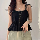 KYLETHOMASW  -  Summer Lace Patchwork Bohemian Women's Tank Tops 2025 New Sleeveless V-neck Sexy Short Vest Shirts for Womens
