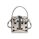 KYLETHOMASW  -  Polka Dot Handbag Personalized Box bags for Woman Small Square Bolsas Portable Bolsos Mujer Shoulder Crossbady Bolsa Sac Femme
