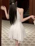 KYLETHOMASW  -  Elegant Sleeveless Y2K Mini Dress Women Korean Fashion Vintage Lady One Piece Clothing Evening Party 2024 Summer New