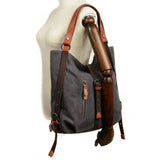KYLETHOMASW  -  Women Casual Canvas Backpack Multi Function Female Shoulder Bags Portable Travel Backpacks Students School Bag Sac A Dos Bagpack