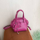 KYLETHOMASW  -  Women's Mini PU Leather Star Decor Handbag Cute Fashion Aesthetic Daily Dating Shoulder Tote Bag Simple Crossbody Bags