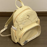 KYLETHOMASW  -  Japanese Y2k Aesthetic Sweet Kawaii Backpack Women Transparent Schoolbags Girls Students Chic Preppy Casual Ita Bags Streetwear
