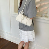 KYLETHOMASW  -  Women's Small PU Leather Shoulder Bag New Trend Solid Color Underarm Tote Bag Female Fashion Sweet Casual Dating Handbags