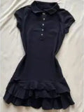 KYLETHOMASW  -  Ruffles Women Dresses Spring Summer Solid Preppy Style Y2k Vestidos Mujer Korean Fashion A-line Vintage Sexy Mini Dress
