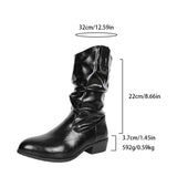 KYLETHOMASW  -  Pointed-toe Chelsea Women Boots Autumn 2025 Designer Fashion Ankle Goth Shoes Woman Mid Heels Chunky Motorcycle Zapatillas Mujer