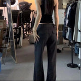 KYLETHOMASW  -  Long-leg Pants Non-ironing and Thin Medium and High Waist Slim-fitting Narrow Version Suit Pants, Straight Casual Pants Fashion