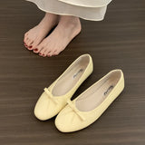 KYLETHOMASW  -  2026 Spring Women Flat Shoes Fashion Round Toe Bow-knot Slip On Ballet Shoes Soft Flat Shoes Ladies Casual Dress Shoes
