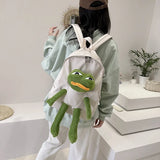 Kylethomasw Three-dimensional Frog Doll Backpacks Women Oxford Bagpack Male Rucksack Shoulder Bag For Teenage Girl School Bag Mochila Bolsa