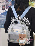 KYLETHOMASW  -  Japanese Girl Student Portable Shoulder Display Bag Female Transparent Handbags Slung Shoulder Multi-purpose Ita Bags JK Lolita