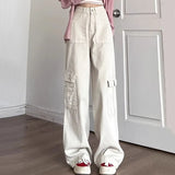 KYLETHOMASW  -  American Vintage Jeans Women Streetwear Casual High Waist Denim Pants New Spring Fashion High Street Baggy Cargo Trousers