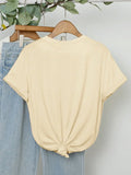 KYLETHOMASW  -  Summer American Retro Y2K Marine Animal Conch Bow Pattern T-shirt Women Tops O-neck Loose Casual Street Short Sleeve Top