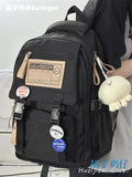 KYLETHOMASW  -  Schoolbag Female College Students Retro Simple Computer Backpack Junior High School Student Large-capacity Travel Backpack Male