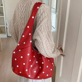KYLETHOMASW  -  Luxury Design Y2k Aesthetic Office Lady Shoulder Bags Elegant All Match Dots Women's Handbags Korean Chic Fashion Underarm Bag