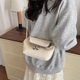KYLETHOMASW  -  Women's Small PU Leather Clasp Crossbody Bag Retro Daily Dating Party Shoulder Bags New Trend Solid Handbags and Purses