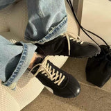 KYLETHOMASW  -  New Women Men High Quality Lace-Up Comfortable Soft Sole Flatsshoes Outdoor Casual Breathable Sneakers Fitness Shoes Male Shoes