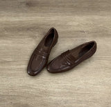 KYLETHOMASW  -  British Style Spring Summer Casual Women's Lightweight Flat Shoes 2025 Fashion Office  Ladies Retro Leather Loafers Women Flats