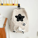 KYLETHOMASW  -  Star Corduroy Mochila  Japanese Contrast Bag Lightweighte Mochilas Mujer Girls Bolsas Fashionable Bags for Woman Backpack