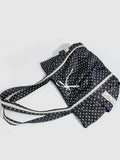 KYLETHOMASW  -  Korean Style Vintage Instagram Polka Dot Bag for Women's Niche Sweet Lace Shoulder Commuting Large Capacity Tote Bags