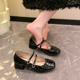 KYLETHOMASW  -  New Women's Lolita Mary Jane Shoes Causal Formal Versatile Women High Heel Shoes Wedding Party Elegant Ladies Dress Pumps