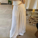 KYLETHOMASW  -  Solid Spring Summer Women Pants Thin Vintage Y2k Versatile Wide Leg Trousers Korean Fashion High Waist Pantalones De Mujer