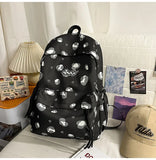 KYLETHOMASW  -  Women Students Y2k Aesthetic Heart Printing Backpack Fashion All Match High-capacity Schoolbags Korean Kawaii Casual Backpacks