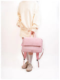 KYLETHOMASW  -  Women Y2k Aesthetic Kawaii Sweet Backpacks Contrast Color Plaid 16 Inch Laptop Bags Fashion Casual Preppy Schoolbags Japanese